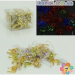 Гирлянда светодиодная 5 м, 20 разноцветных лампочек "ОЛЕНИ"01231