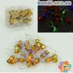 Гирлянда светодиодная 5 м, 20 разноцветных лампочек "ФОНАРИКИ"01232