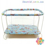 Манеж №9 "Морское дно" цвет голубой 