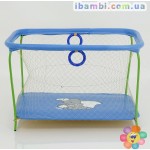 Манеж №9 ЛЮКС "Слоник" - цвет синий 