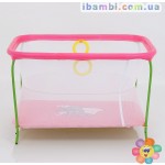 Манеж евро №10 ЛЮКС "Слоник" -малиновый 