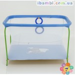 Манеж евро №10 ЛЮКС "Слоник" - цвет синий  