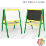 Мольберт бол."ИГРУША" зеленый с желтым