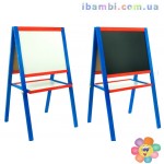 Мольберт ш 50*40см."ИГРУША" синий с красным
