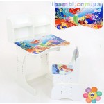 Парта школьная "Русалочка " ЛДСП ПШ 004 Белая