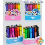 Фломастеры с печатью 01511-12шт в упаковке, 2 вида