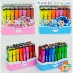 Фломастеры с печатью 01512 -24шт в упаковке, 2 вида