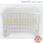 Кроватка шарнир "Кристинка плюс" белый