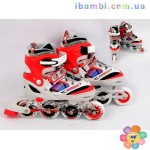 Ролики ST 9005 / 466-586 M/35-38/ красный,алюминиевая рама