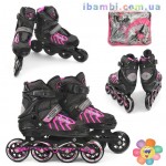 Ролики 9015 / 466-58 L /39-42/ Розовые