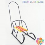 Санки СКАЗКА" СИНИЕ С РУЧКОЙ