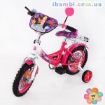 Велосипед Русалка 12 T-21221 crimson + white