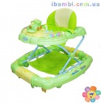 Ходунки паровозик T-443 (6220) GREEN с качалкой