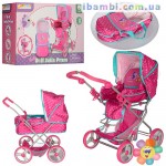 Коляска D-86622 розовая
