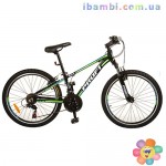 Велосипед 24 д. G24A315-L-1B черно-салат.