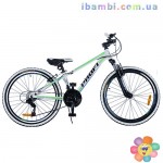 Велосипед 24 д. G24A315-L-3W бело зеленый