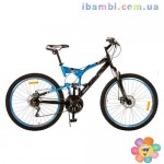 Велосипед 24д. G24S226-1 черно синий 