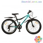 Велосипед 24 д XM241Д бело голубой