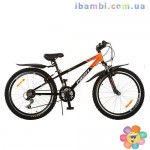 Велосипед 24д. XM242D черный с оранжевым