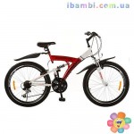 Велосипед 26д. M2615E красный с белым 