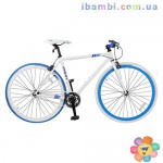 Велосипед 28 д FIX26C700-1 бело-синий