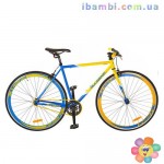Велосипед 28 д FIX26C700-UKR-1 сине желтый