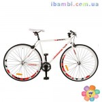 Велосипед 28 д FIX26C700-UKR-2 бело красный