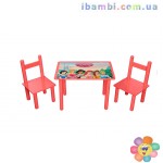 Столик два стульчика 065 принцессы   