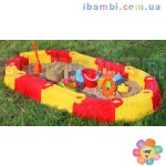 Песочница Sandy Beach складная 3 в 1 + игрушки