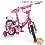 Велосипед Mustang 12" ПРИНЦЕССА малиновый